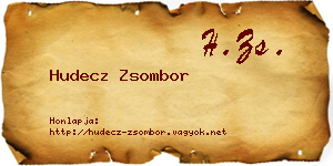 Hudecz Zsombor névjegykártya