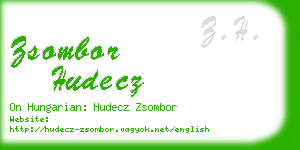 zsombor hudecz business card